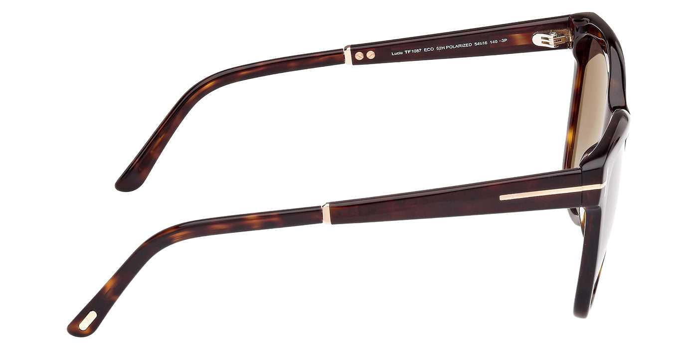Tom Ford FT1087 LUCIA 52H 54 - Dark Havana / Brown Polarized #id:ft108752h_s:100130