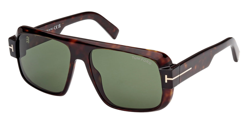 Tom Ford FT1101 TURNER 52N 58 - Dark Havana / Green #id:ft110152n_s:100105