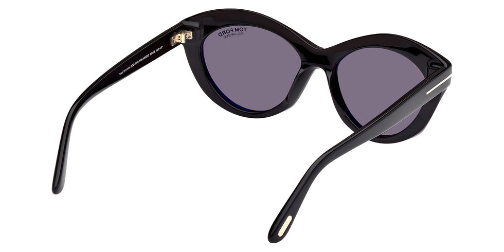 Tom Ford FT1111 TONI 01D 55 - Shiny Black / Smoke Polarized #id:ft111101d_s:100125