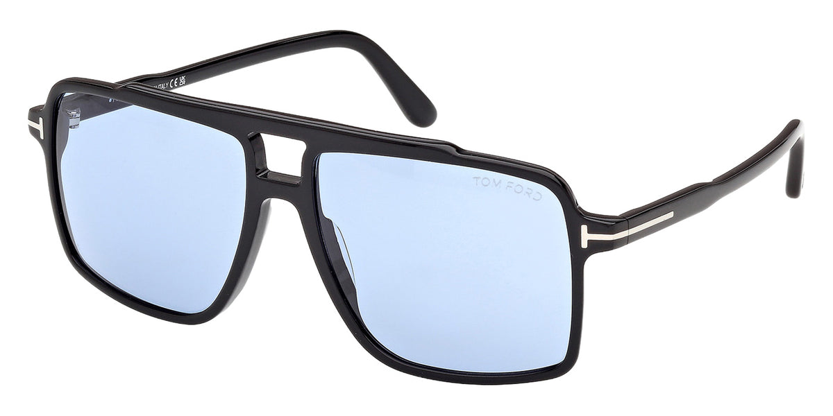 Tom Ford FT1177 KEMP 01V 59 - Shiny Black / Blue #id:ft117701v_s:100105