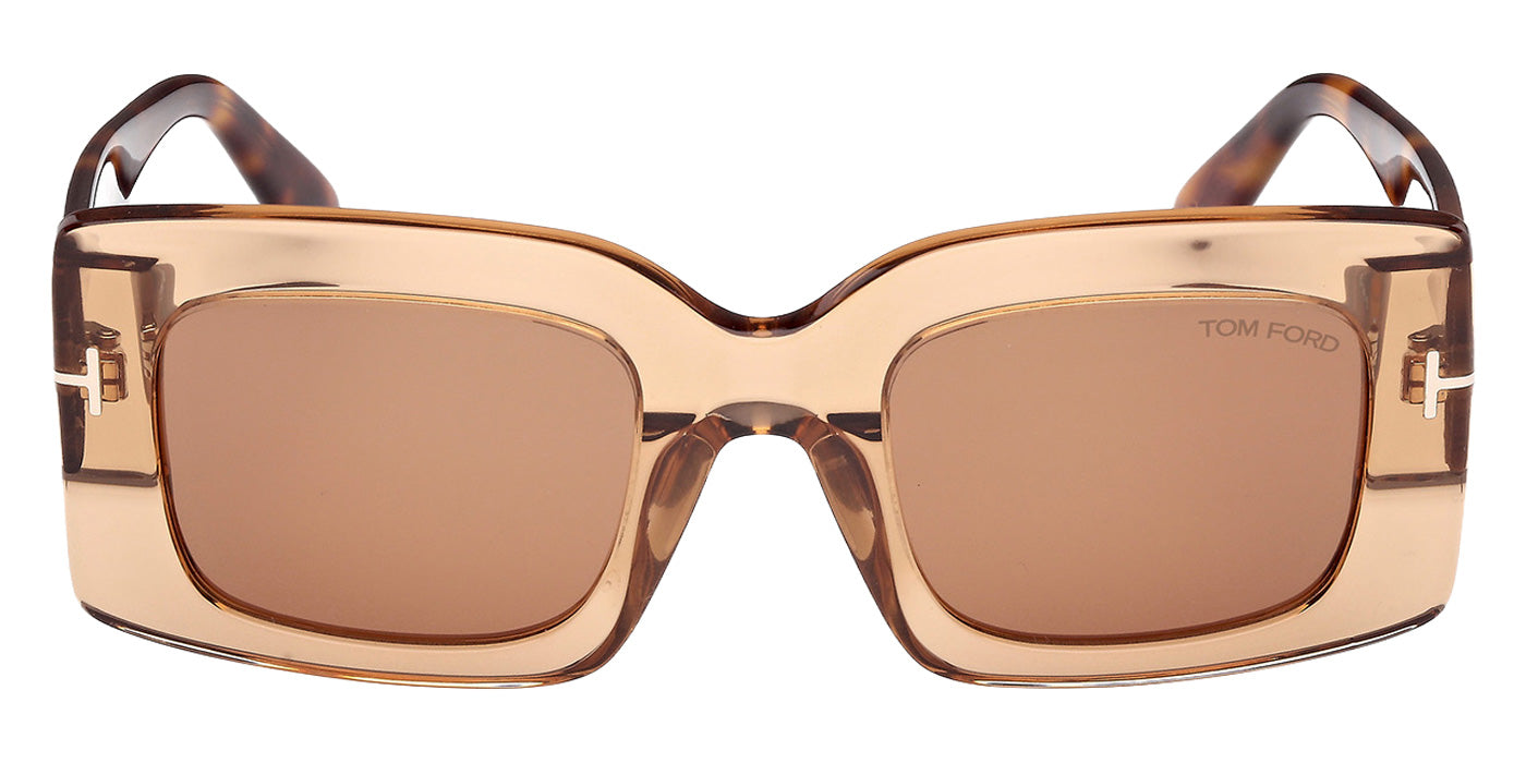 Tom Ford FT1188 BRIGITTA 45E 50 - Shiny Light Brown / Brown #id:ft118845e_s:100100