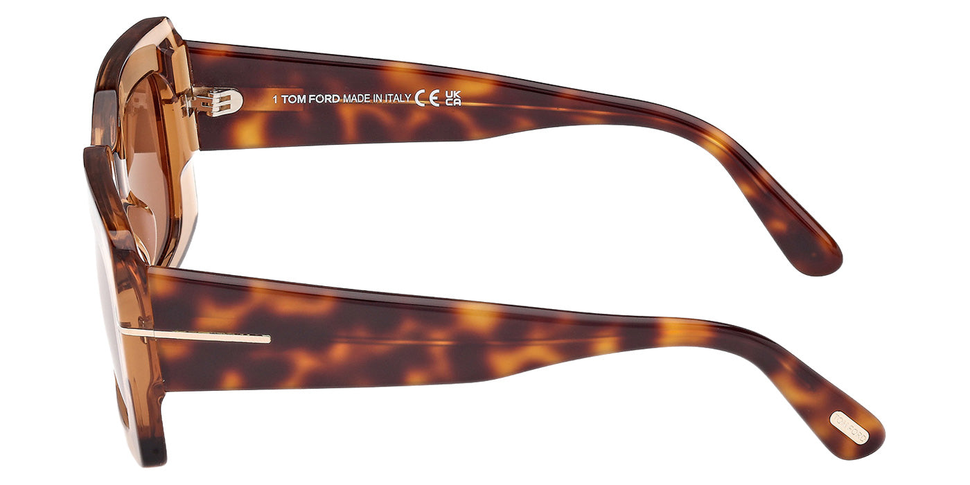 Tom Ford FT1188 BRIGITTA 45E 50 - Shiny Light Brown / Brown #id:ft118845e_s:100110