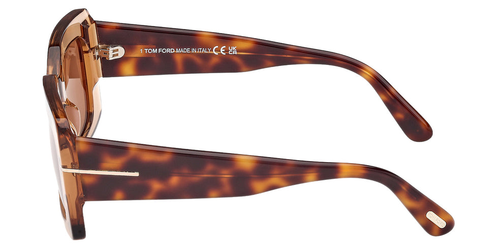Tom Ford FT1188 BRIGITTA 45E 50 - Shiny Light Brown / Brown #id:ft118845e_s:100110