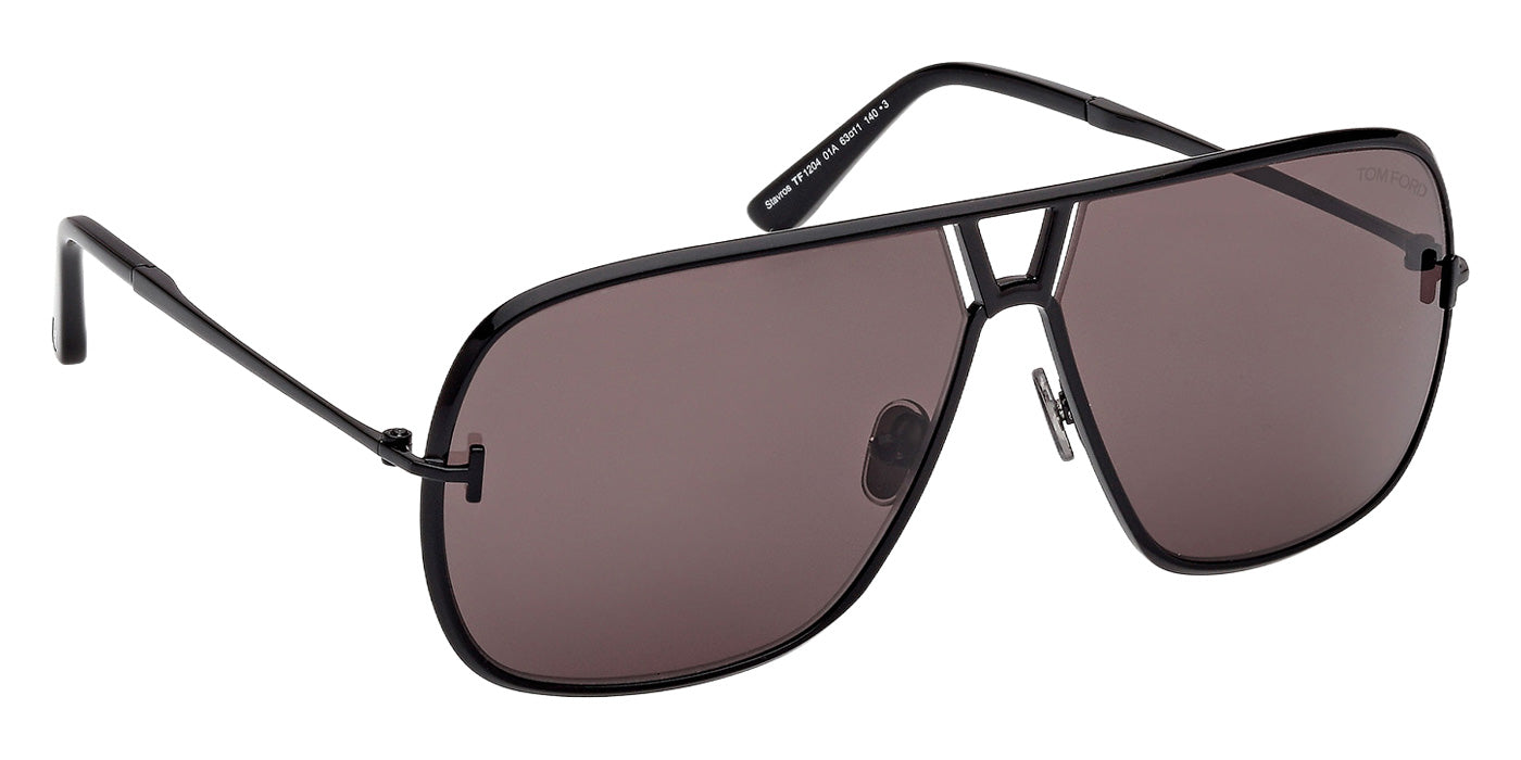 Tom Ford FT1204 STAVROS 01A 63 - Shiny Black / Smoke #id:ft120401a_s:100135