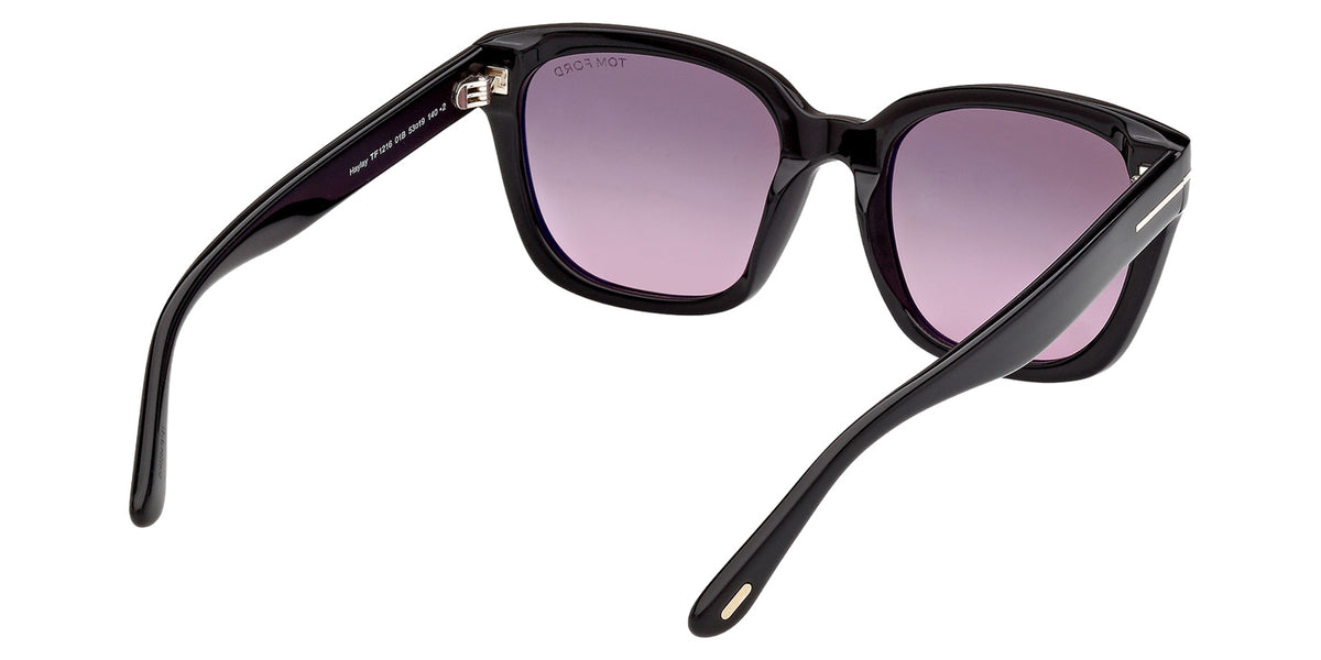 Tom Ford FT1216 HAYLAY 01B 53 - Shiny Black / Gradient Smoke #id:ft121601b_s:100125