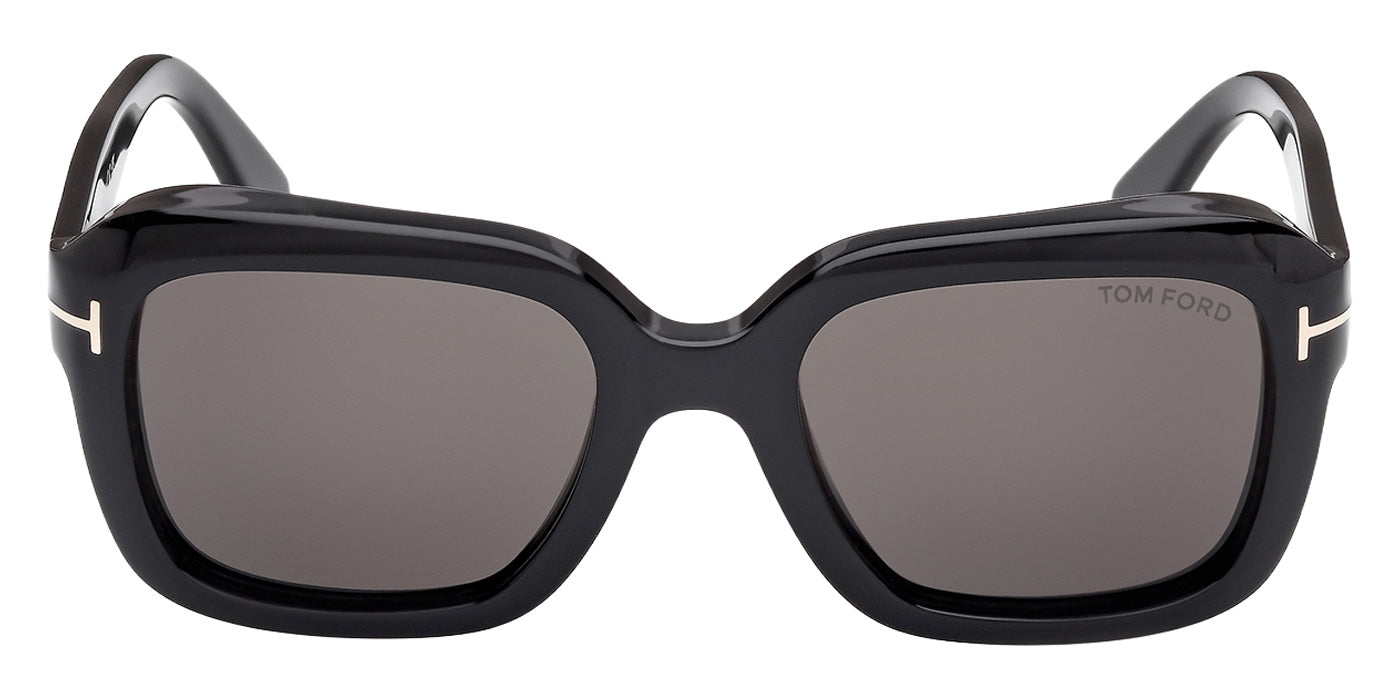 Tom Ford FT1283 NATALIA-02 01A 52 - Shiny Black / Smoke #id:ft128301a_s:100100