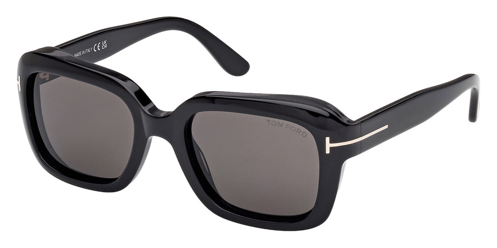 Tom Ford FT1283 NATALIA-02 01A 52 - Shiny Black / Smoke #id:ft128301a_s:100105
