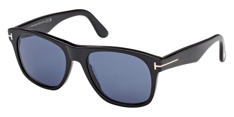 Tom Ford FT1284 MARLON-02 01V 55 - Shiny Black / Blue #id:ft128401v_s:100105