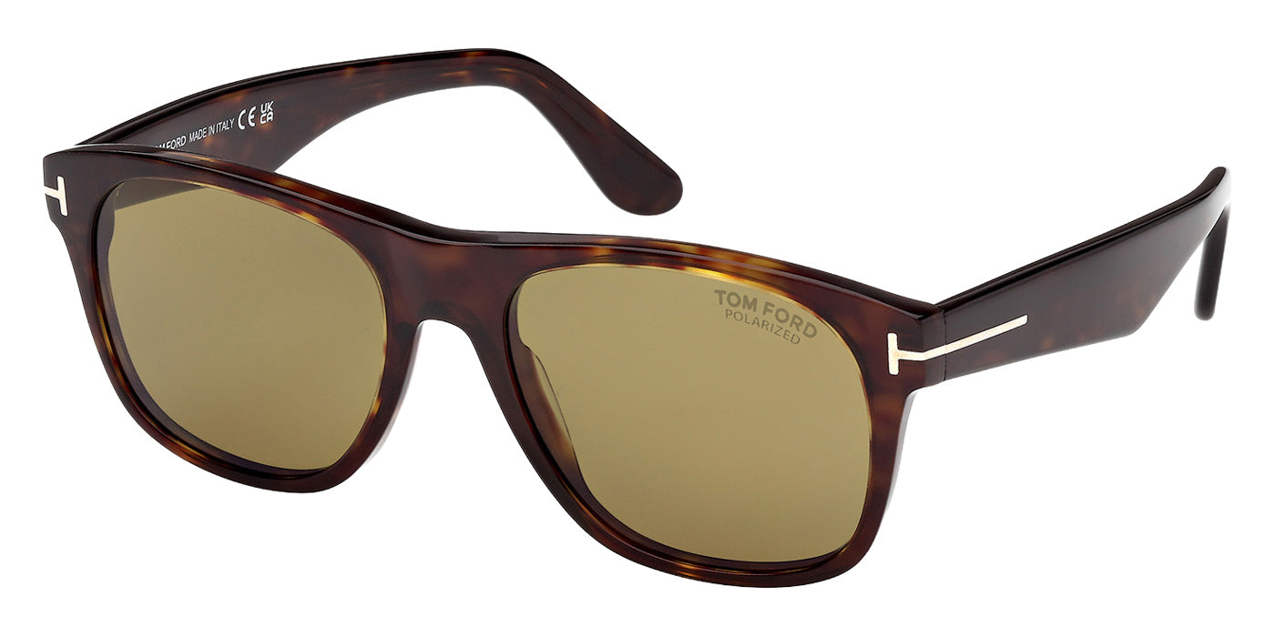 Tom Ford FT1284 MARLON-02 52R 55 - Dark Havana / Green Polarized #id:ft128452r_s:104105