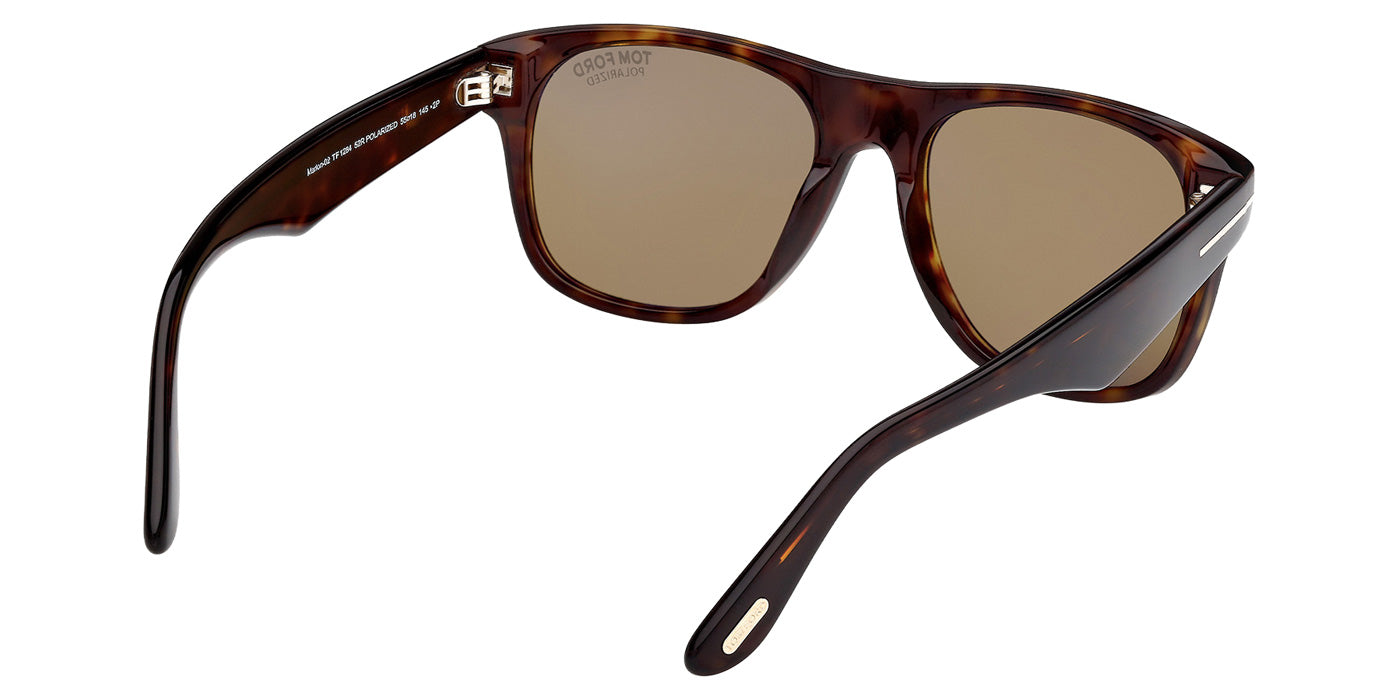 Tom Ford FT1284 MARLON-02 52R 55 - Dark Havana / Green Polarized #id:ft128452r_s:104125