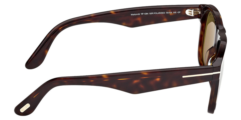 Tom Ford FT1284 MARLON-02 52R 55 - Dark Havana / Green Polarized #id:ft128452r_s:104130