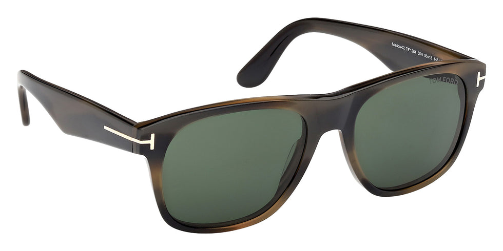 Tom Ford FT1284 MARLON-02 55N 55 - Colored Havana / Green #id:ft128455n_s:106135