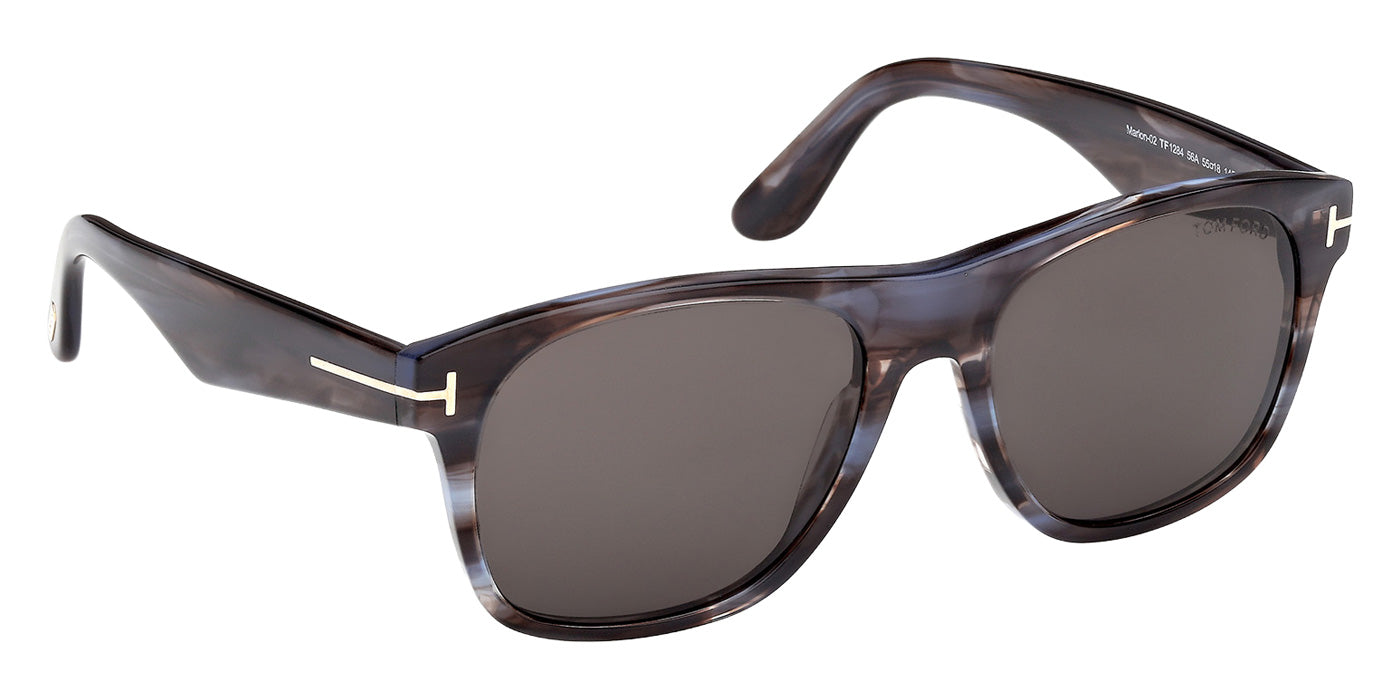 Tom Ford FT1284 MARLON-02 56A 55 - Colored Havana / Smoke #id:ft128456a_s:108135