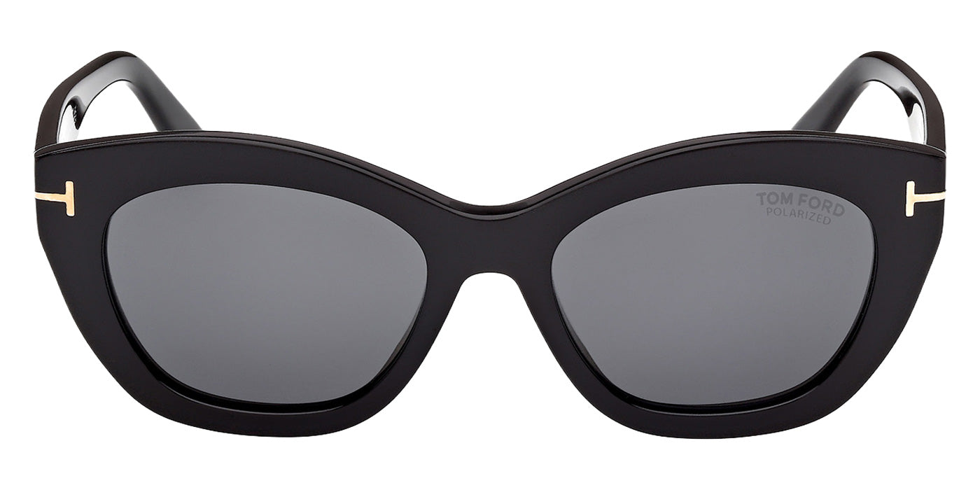 Tom Ford FT1285 LINDA-02 01D 53 - Shiny Black / Smoke Polarized #id:ft128501d_s:102100