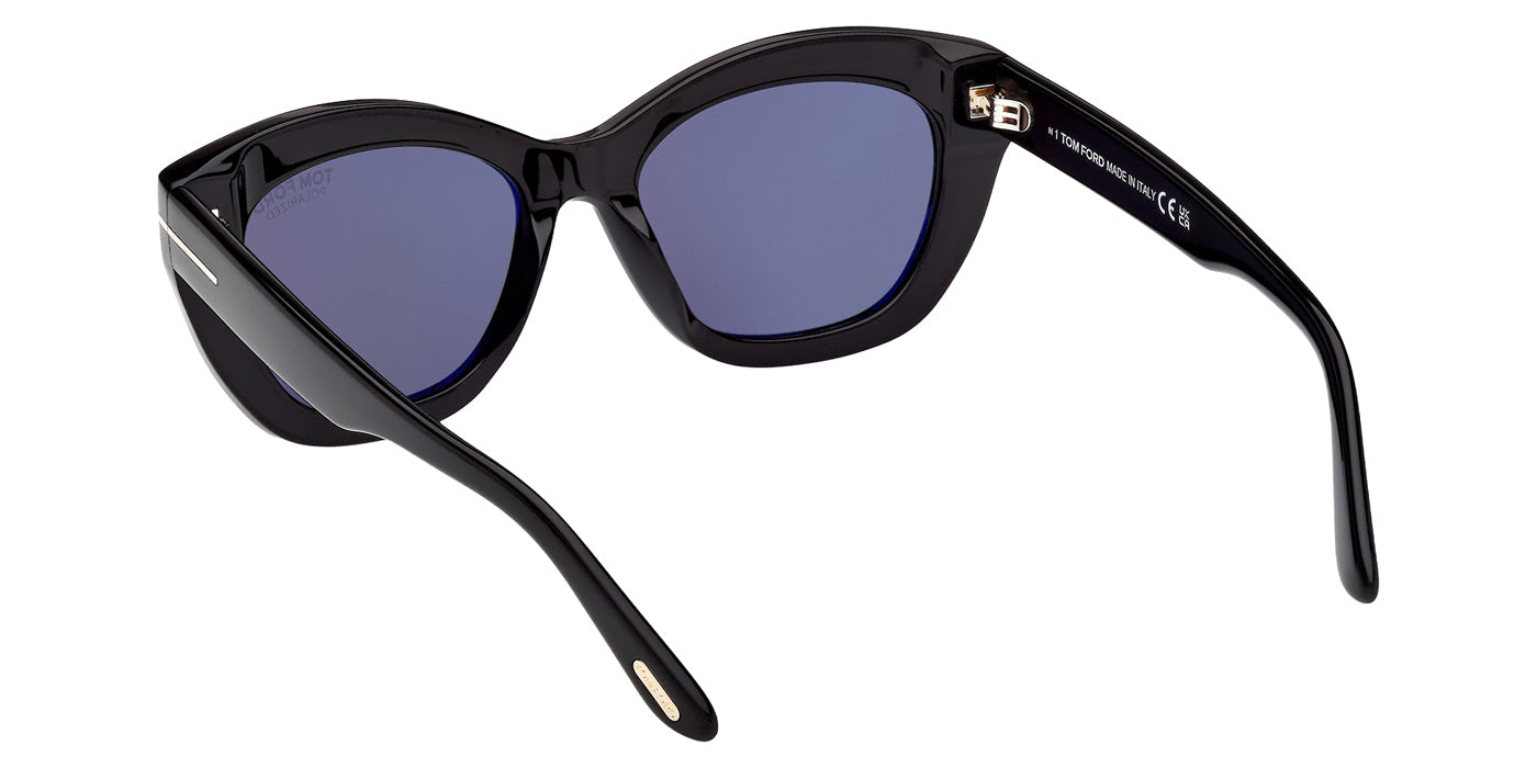 Tom Ford FT1285 LINDA-02 01D 53 - Shiny Black / Smoke Polarized #id:ft128501d_s:102115