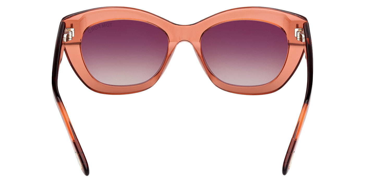 Tom Ford FT1285 LINDA-02 42F 53 - Shiny Dark Orange / Gradient Brown #id:ft128542f_s:104120