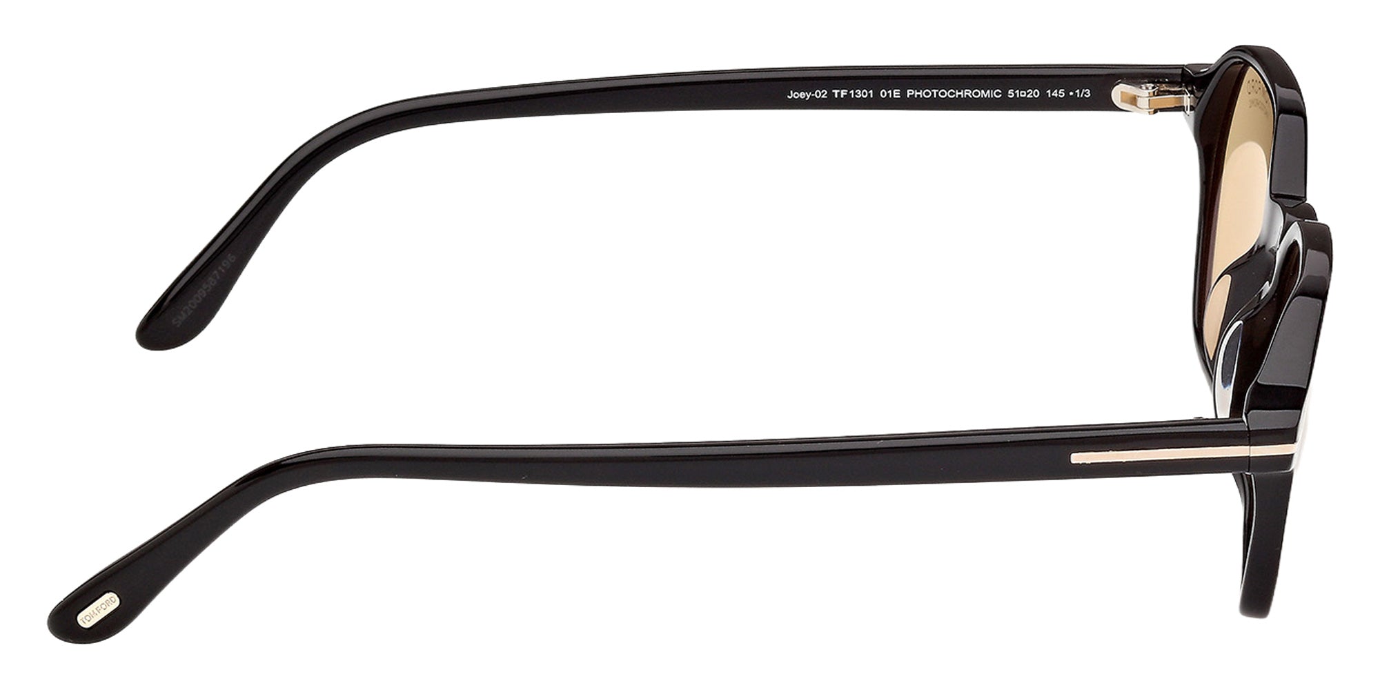 Tom Ford FT1301 01E 51 - Shiny Black / Brown Photochromic 01E #id:ft130101e_s:100130