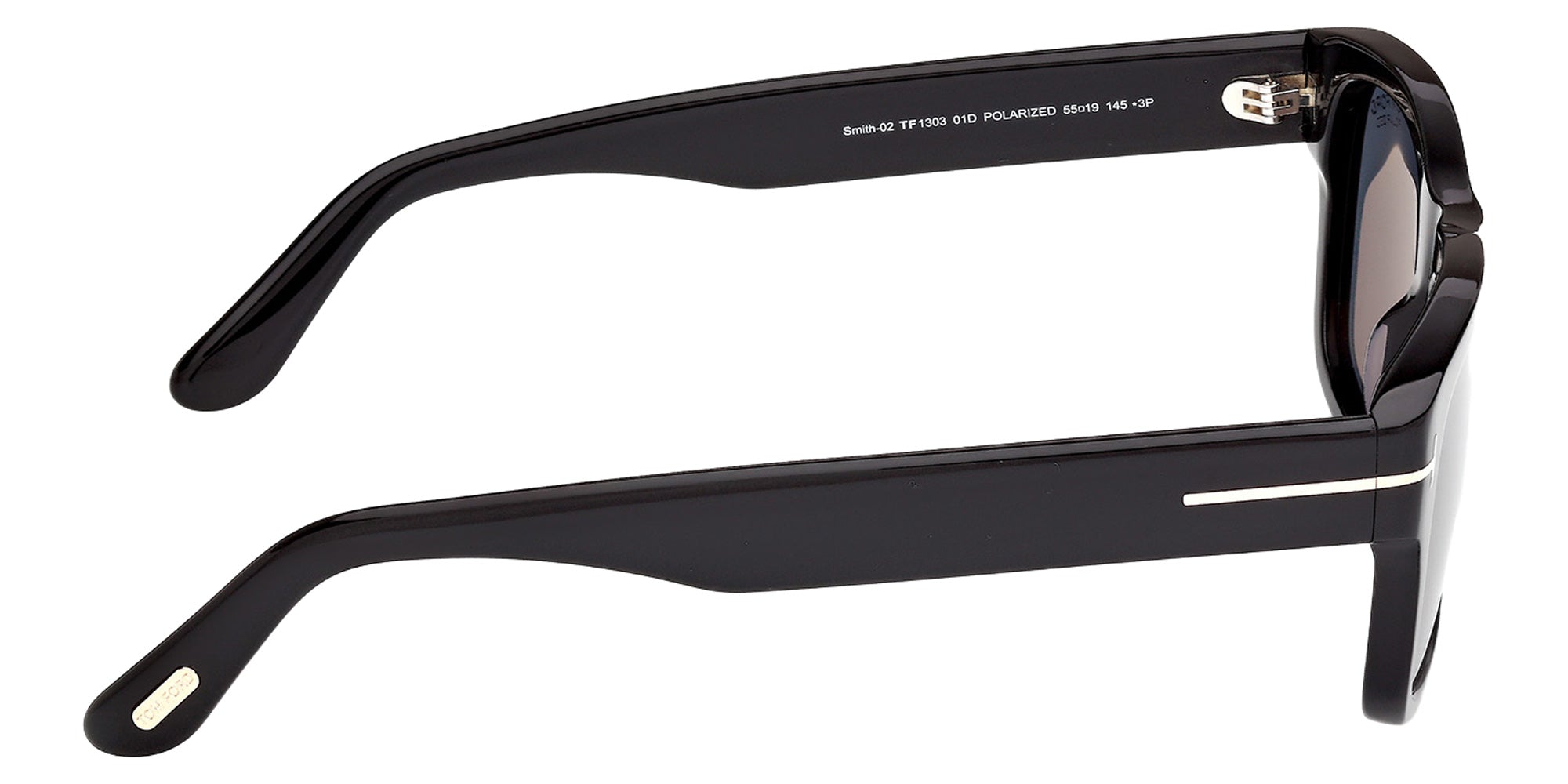 Tom Ford FT1303 01D 55 - Shiny Black / Smoke Polarized 01D #id:ft130301d_s:100130