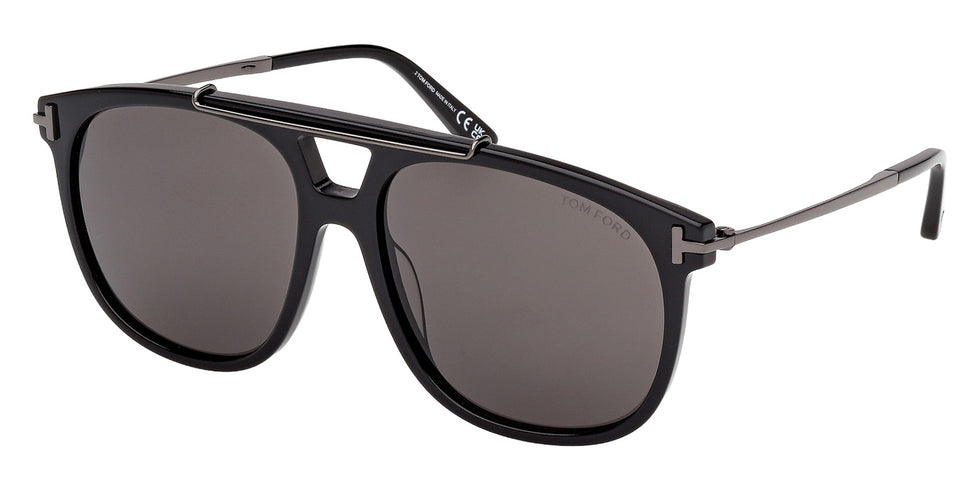 Tom Ford FT1306 SAM-02 01A 58 - Shiny Black / Smoke #id:ft130601a_s:100105