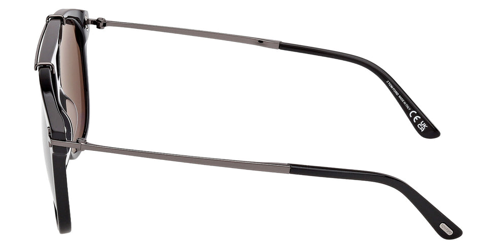 Tom Ford FT1306 SAM-02 01A 58 - Shiny Black / Smoke #id:ft130601a_s:100110