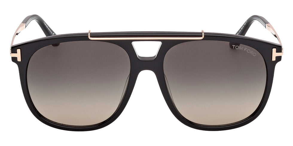 Tom Ford FT1306 SAM-02 01B 58 - Shiny Black / Gradient Smoke #id:ft130601b_s:102100