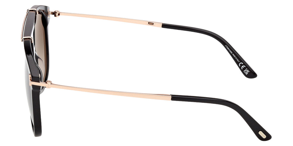 Tom Ford FT1306 SAM-02 01B 58 - Shiny Black / Gradient Smoke #id:ft130601b_s:102110