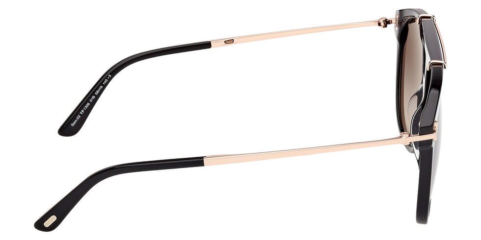 Tom Ford FT1306 SAM-02 01B 58 - Shiny Black / Gradient Smoke #id:ft130601b_s:102130