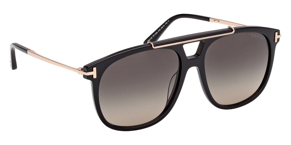 Tom Ford FT1306 SAM-02 01B 58 - Shiny Black / Gradient Smoke #id:ft130601b_s:102135