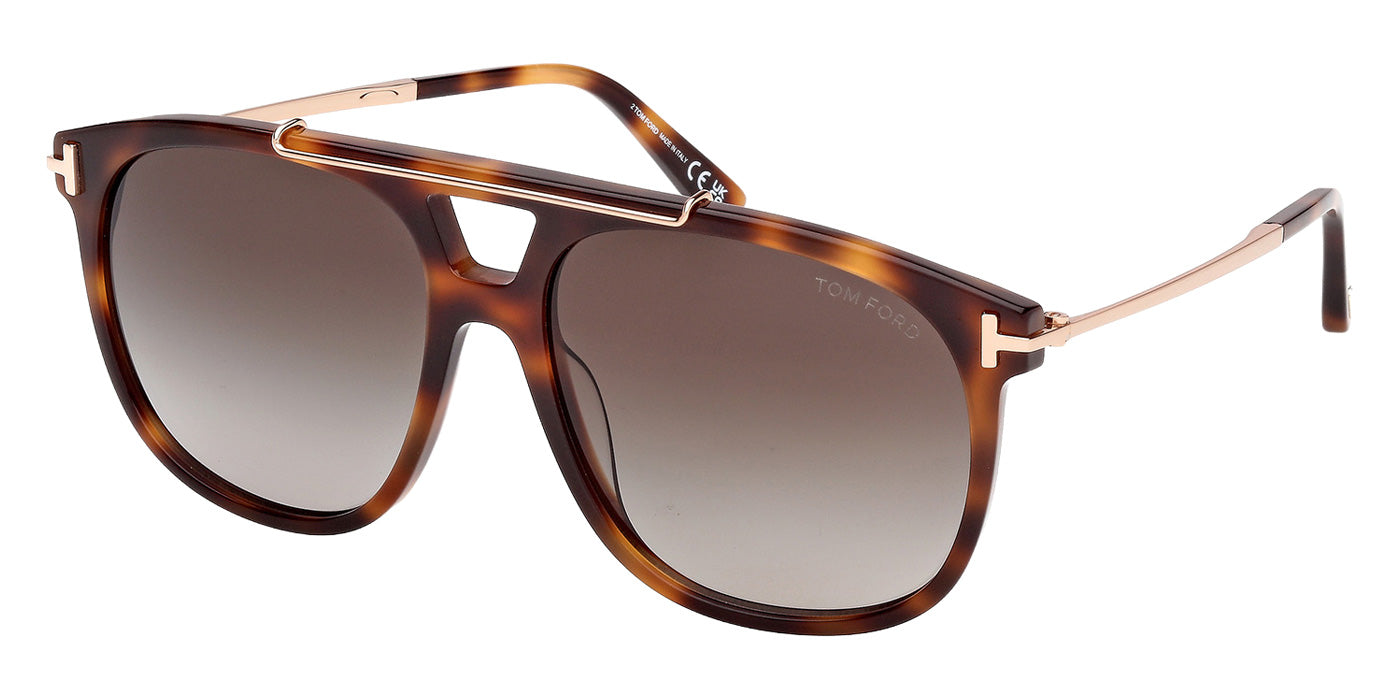Tom Ford FT1306 SAM-02 53K 58 - Blonde Havana / Gradient Roviex #id:ft130653k_s:106105