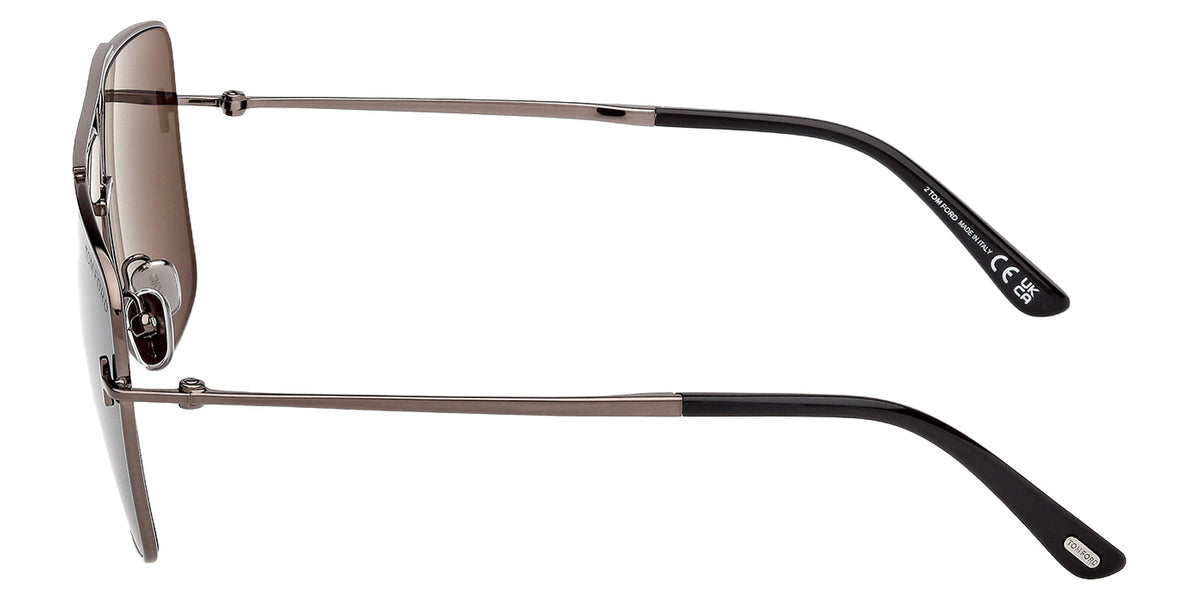 Tom Ford FT1307 ELIOTT-02 08A 59 - Shiny Gunmetal / Smoke #id:ft130708a_s:100110