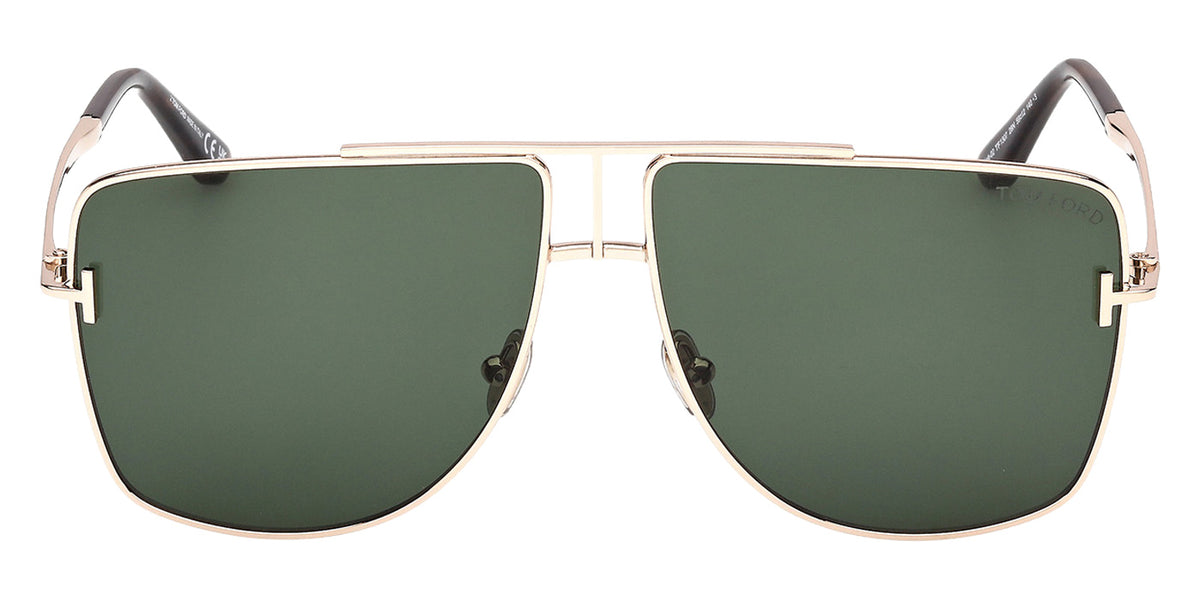 Tom Ford FT1307 ELIOTT-02 28N 59 - Shiny Rose Gold / Green #id:ft130728n_s:102100