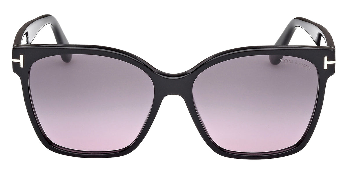 Tom Ford FT1312 IRIS-02 01B 56 - Shiny Black / Gradient Smoke #id:ft131201b_s:100100