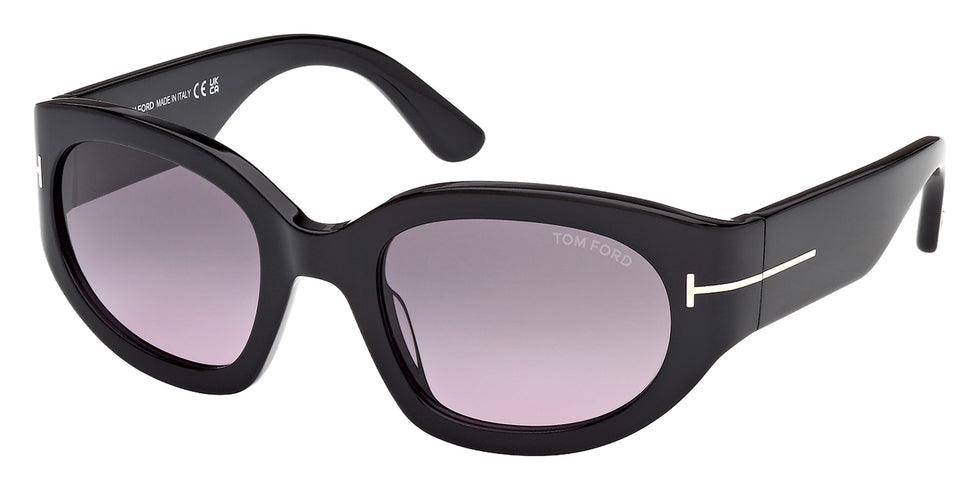 Tom Ford FT1313 01B 53 - Shiny Black / Gradient Smoke 01B #id:ft131301b_s:100105