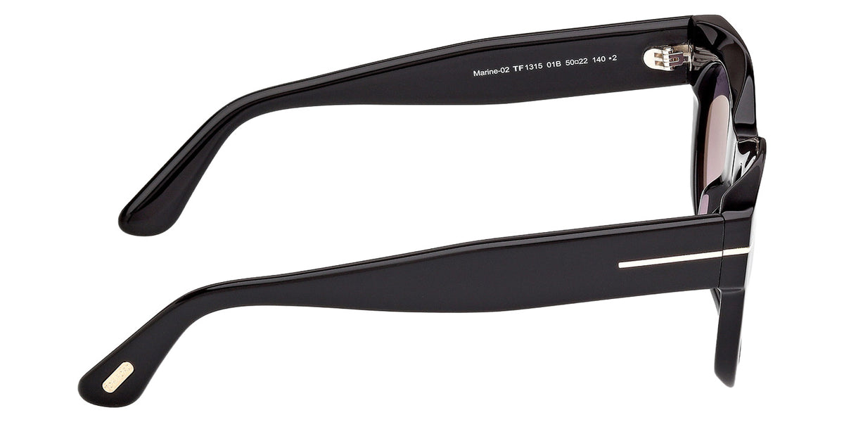 Tom Ford FT1315 MARINE-02 01B 50 - Shiny Black / Gradient Smoke #id:ft131501b_s:100130