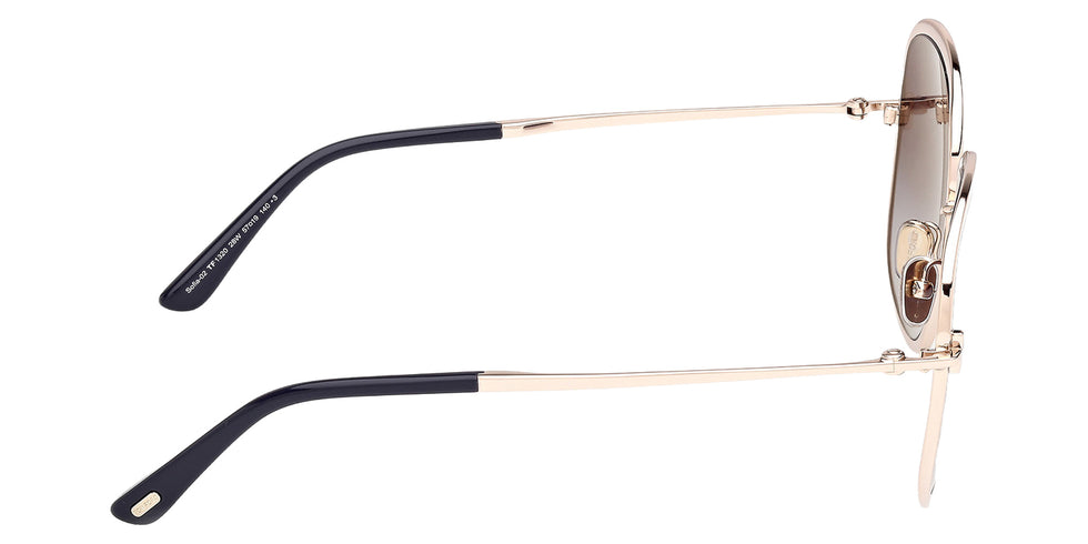 Tom Ford FT1320 28W 57 - Shiny Rose Gold / Gradient Blue 28W #id:ft132028w_s:100130