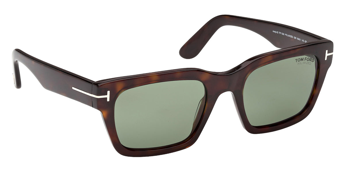 Tom Ford FT1333 ANDY-02 52R 55 - Dark Havana / Green Polarized #id:ft133352r_s:102135