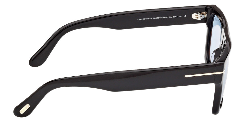 Tom Ford FT1337 CYRUS-02 01V 53 - Shiny Black / Blue Photochromic #id:ft133701v_s:100130