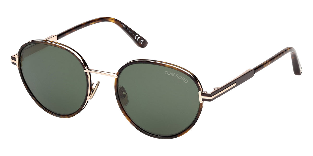 Tom Ford FT1339 JET-02 52N 51 - Dark Havana / Green #id:ft133952n_s:102105