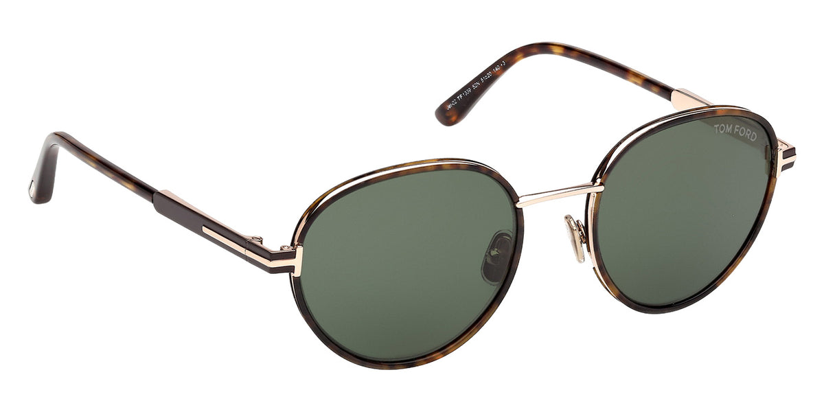 Tom Ford FT1339 JET-02 52N 51 - Dark Havana / Green #id:ft133952n_s:102135