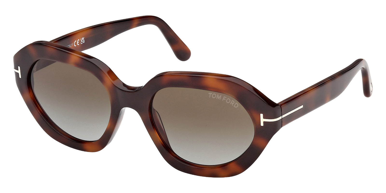 Tom Ford FT1341 MERYL-02 53P 53 - Blonde Havana / Gradient Green #id:ft134153p_s:100105