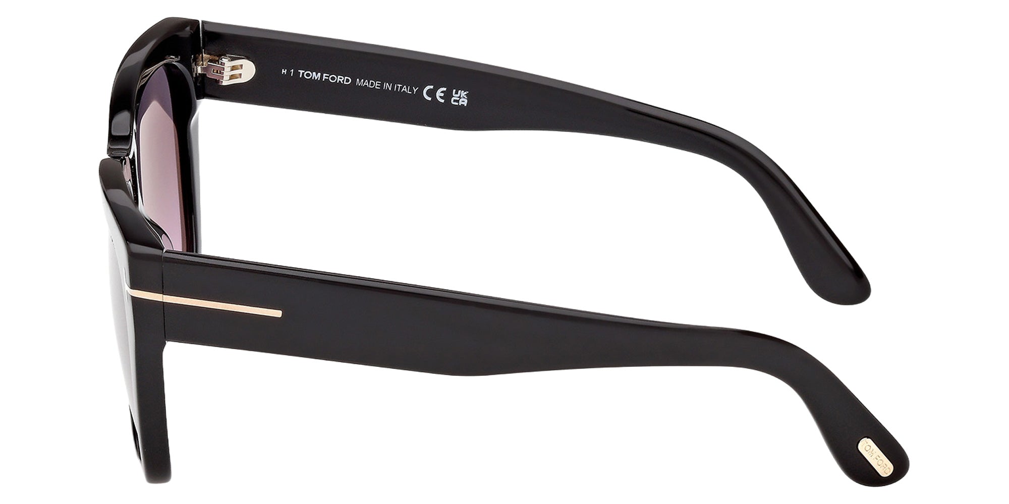 Tom Ford FT1343 01B 55 - Shiny Black / Gradient Smoke 01B #id:ft134301b_s:100110