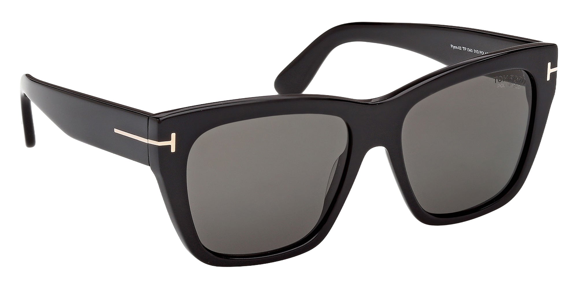 Tom Ford FT1343 01D 55 - Shiny Black / Smoke Polarized 01D #id:ft134301d_s:102135