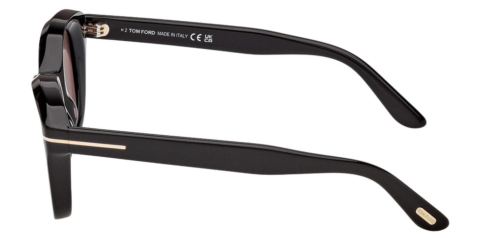 Tom Ford FT1344 NIKA-02 01A 49 - Shiny Black / Smoke #id:ft134401a_s:100110