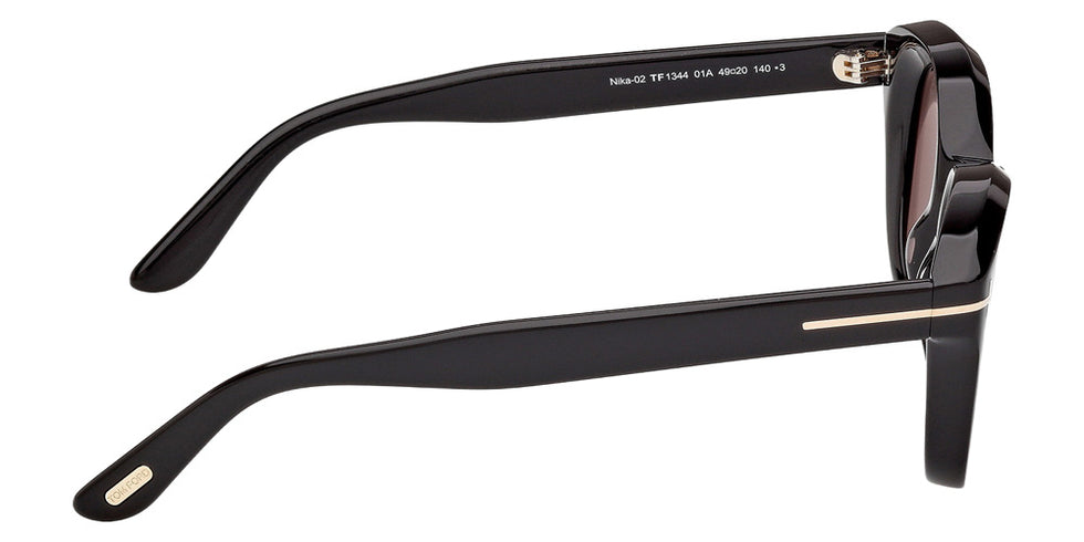 Tom Ford FT1344 NIKA-02 01A 49 - Shiny Black / Smoke #id:ft134401a_s:100130
