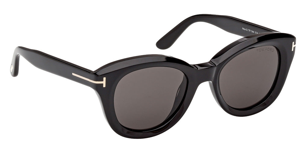 Tom Ford FT1344 NIKA-02 01A 49 - Shiny Black / Smoke #id:ft134401a_s:100135