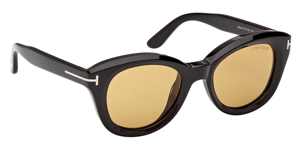 Tom Ford FT1344 NIKA-02 01E 49 - Shiny Black / Brown #id:ft134401e_s:102135
