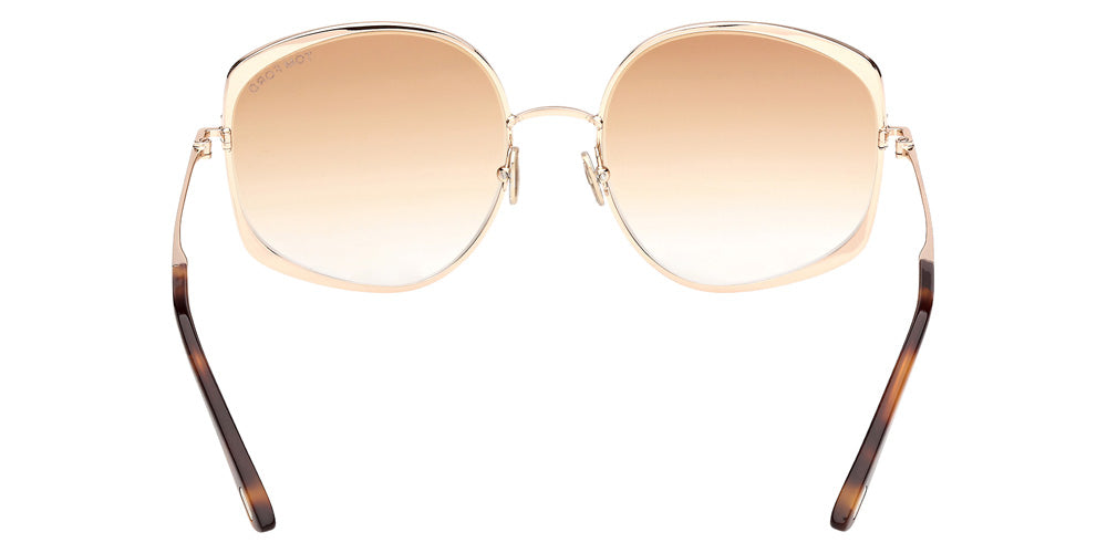 Tom Ford FT1349 ABBEY-02 28F 58 - Shiny Rose Gold / Gradient Brown #id:ft134928f_s:100120