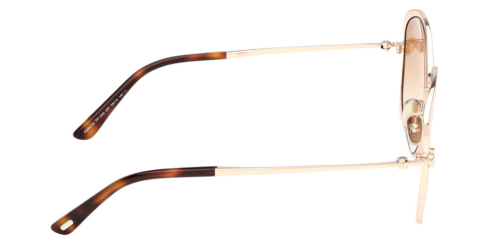 Tom Ford FT1349 ABBEY-02 28F 58 - Shiny Rose Gold / Gradient Brown #id:ft134928f_s:100130