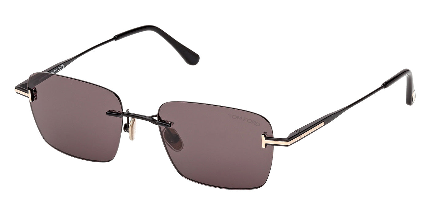 Tom Ford FT1354 JAKE-02 01A 54 - Shiny Black / Smoke #id:ft135401a_s:100105