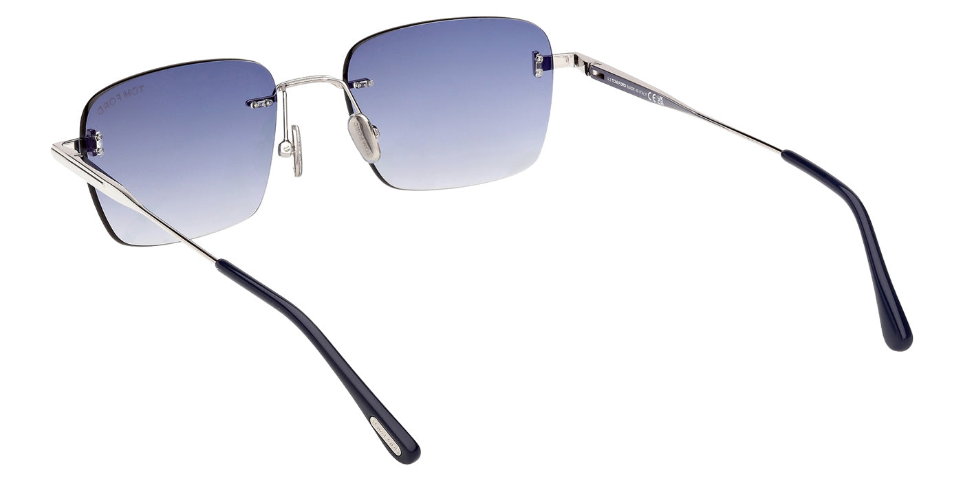 Tom Ford FT1354 JAKE-02 16W 54 - Shiny Palladium / Gradient Blue #id:ft135416w_s:102115